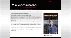 Desktop Screenshot of maskinmesteren.dk