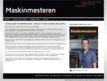 Tablet Screenshot of maskinmesteren.dk